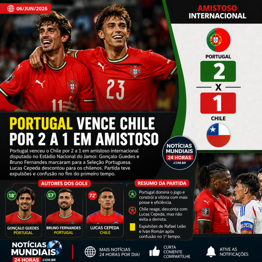 Amistoso Internacional Portugal x Chile